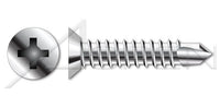 AISI 304 Stainless Steel (18-8) Type "B" Pan Phillips® Drive Self-Tapping Sheet Metal Screw