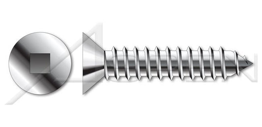 Steel Zinc Plated Type "AB" Pan Square Drive Self-Tapping Sheet Metal Screw - Image 1