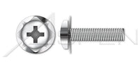 A2 Stainless Steel Pan Phillips® Drive Square Cone Washer Safety and Environmental Management System (SEMS) Machine Screw
