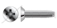 18-8 Stainless Steel Passivated and Waxed Flat Undercut Phillips® Drive Trilobe Thread Rolling Screw for Metals