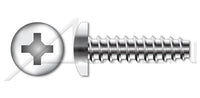 18-8 Stainless Steel Passivated and Waxed Pan Phillips® Drive 48-2 Thread Trilobe Thread Rolling Screw for Plastics