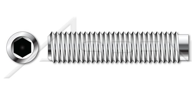 A4 Stainless Steel Dog Point Hex Socket Set Screw - Image 1