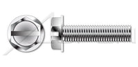 410 Stainless Steel Passivated and Waxed Hex Indented Washer Head Slotted Drive Trilobe Thread Rolling Screw for Metals