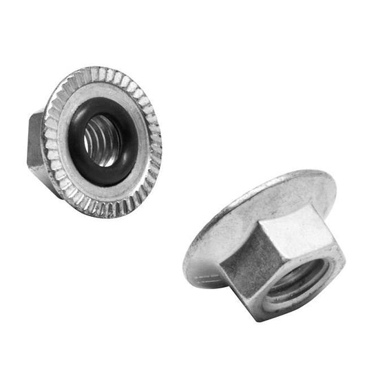 M8 Stainless Steel Hex Flange Seal Nut with Buna O-Ring - Image 1