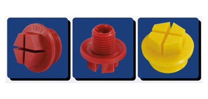 Red Polypropylene Sealing Plug for Unified/Straight Threads - Image 3