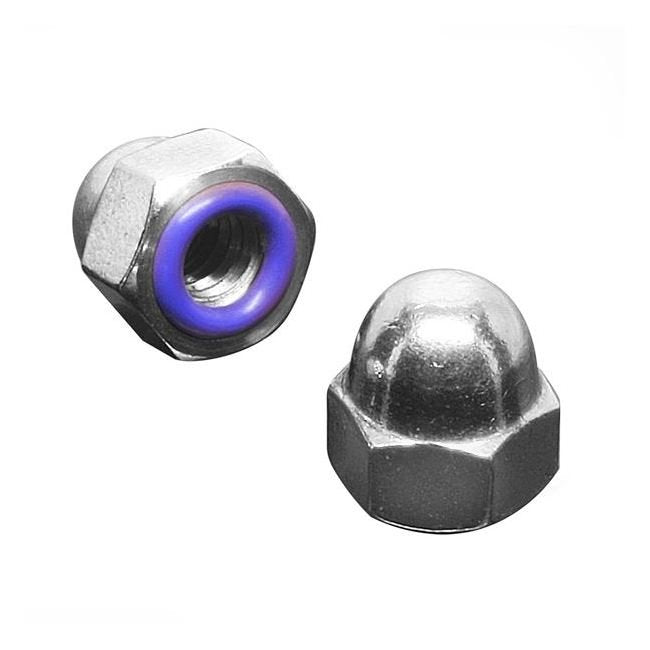 Stainless Steel M7 Acorn Seal Nut with Fluorosilicone O-Ring - Image 1