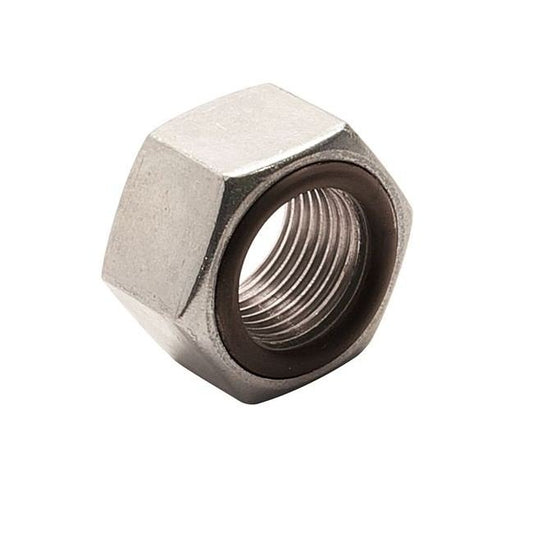 M12 Stainless Steel Hex Flange Seal Nut with Viton O-Ring - Image 1