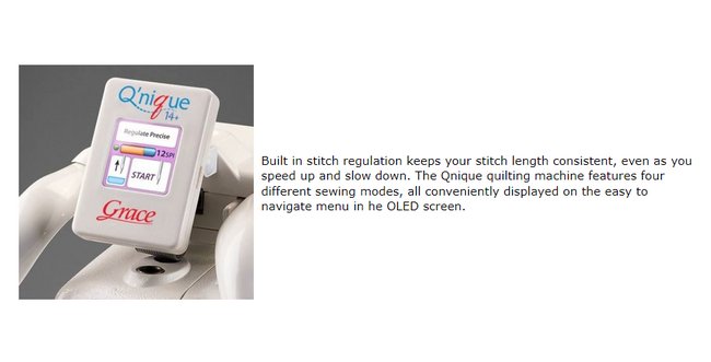 Grace Qnique 15R Longarm Quilting Machine - Image 4
