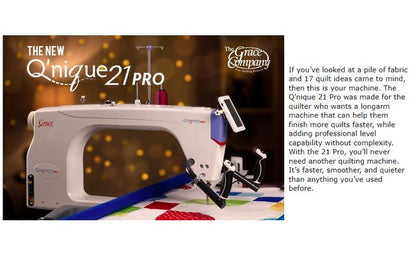 Grace Qnique 21 PRO Longarm Quilting Machine - Image 12
