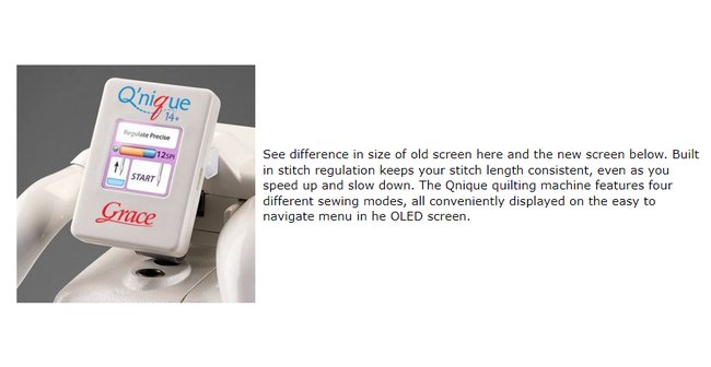 Grace Qnique 15PRO Longarm Quilting Machine - Image 5