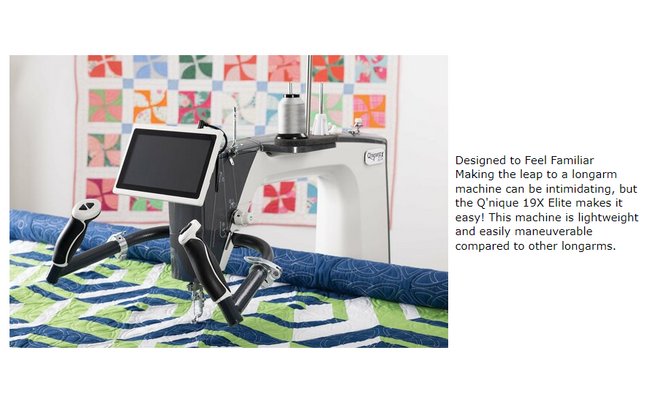 Grace Qnique Q19X Elite Longarm Quilting Machine - Image 12