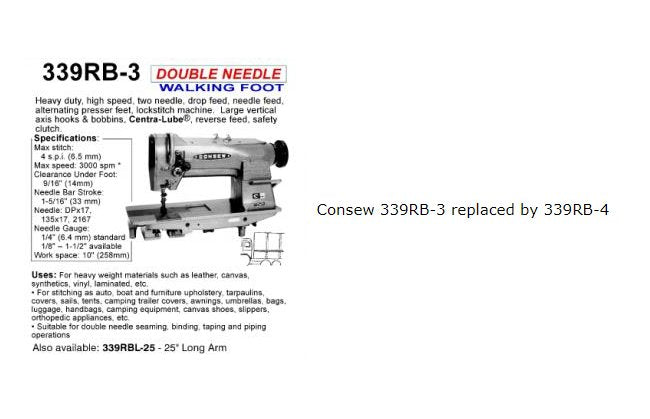 Consew Model 339RB-4-2 Sewing Machine - Image 2