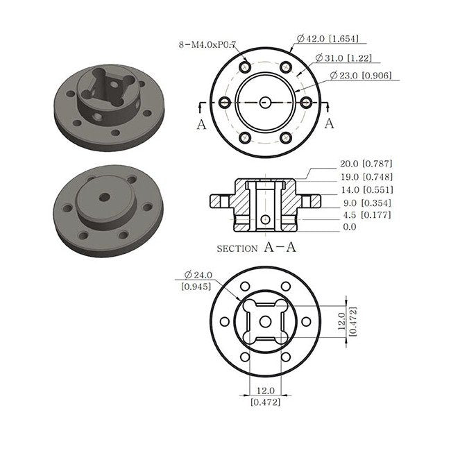 Hitec SG Series Waterproof Brushless Steel Gear Electric Rotary Actuator - Image 5