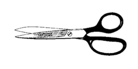 Diamond Needle Corp. W437 Solid Steel Straight Trimmers Shear - Image 1