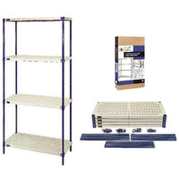 Heavy-Duty 48x18 Inch Wire Plastic Mat Shelving Unit
