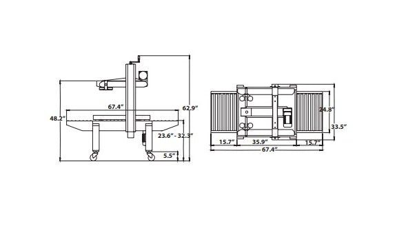 Industrial Strength Case Taper with Top and Side Belt Sealing - Image 2