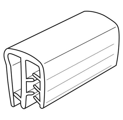 Info Strip Universal Flush Sign Holders - Clear PVC Gripper Fins - Image 2