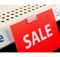 Info Strip Universal Flush Sign Holders - Clear PVC Gripper Fins