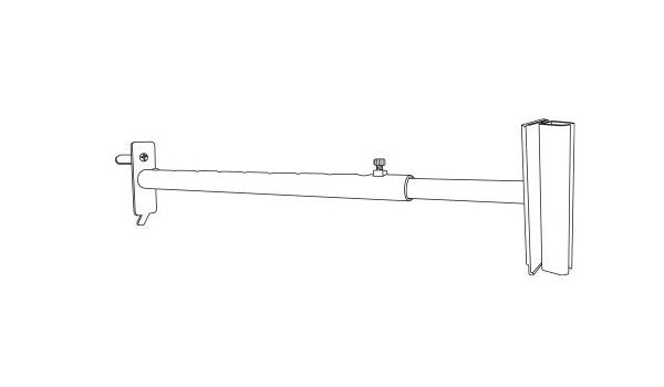 Adjustable Telescopic K-Frame Aisle Holder - Image 2