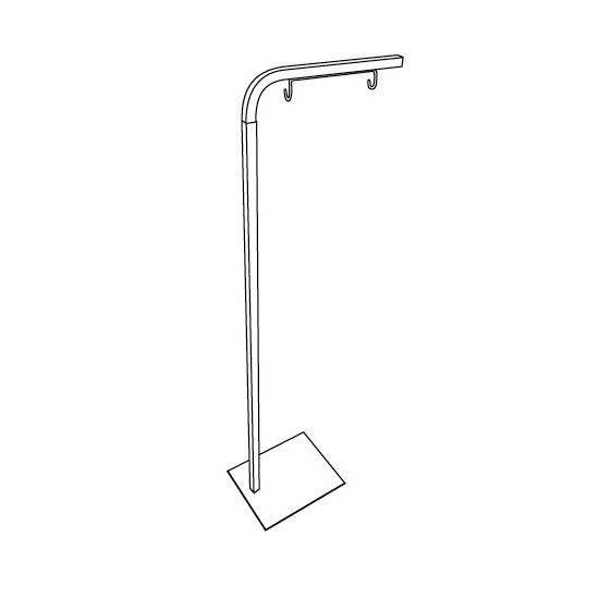Adjustable Pallet Sign Holder with Extra Height Extension - Image 2