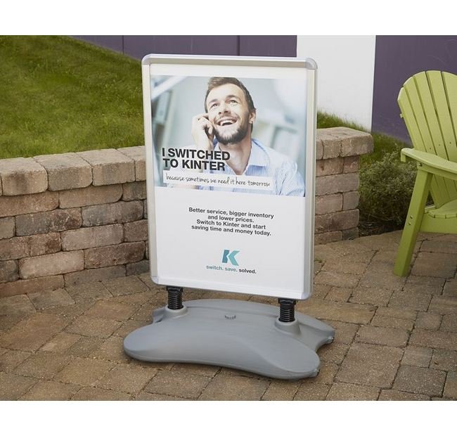 Heavy-Duty Spring Base Sign Holder - Image 1
