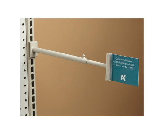 Tool-Free Telescopic Gripper Aisle Sign Holder - Hinged Style - Image 1
