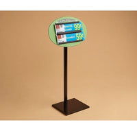 Ratcheting Track Sign Holder with Rectangular Base