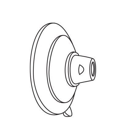 Premium Mini Suction Cup with Pilot Hole, 3/4" Dia. - Image 2