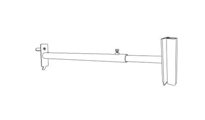Telescopic Gondola Aisle Holder with Hinge - Image 2