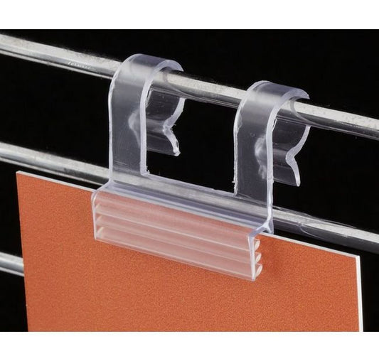Wire Fixture Notched Gripper Sign Holder - Image 1
