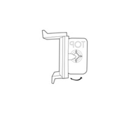 Angled Self-Piercing Shelf Flag Holder - Image 2
