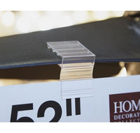 Ceiling Fan Sign Gripper with Integrated Hinge