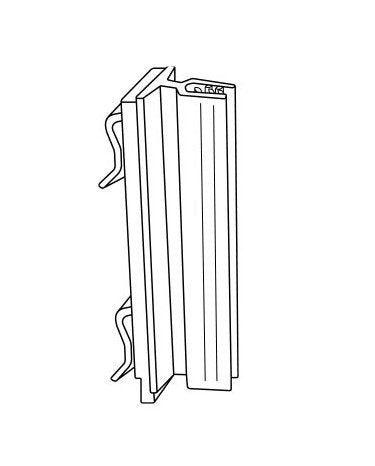 0.100" Capacity Square-Hole Warehouse Upright Sign Holder - Image 2