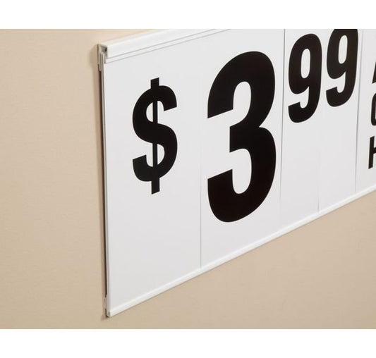 30" White Spiral Break-Away Sign Holder - Image 1