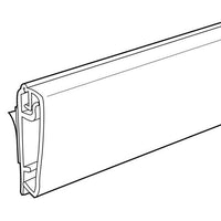 Black Front Load PVC Sign Frame Rail - 48"