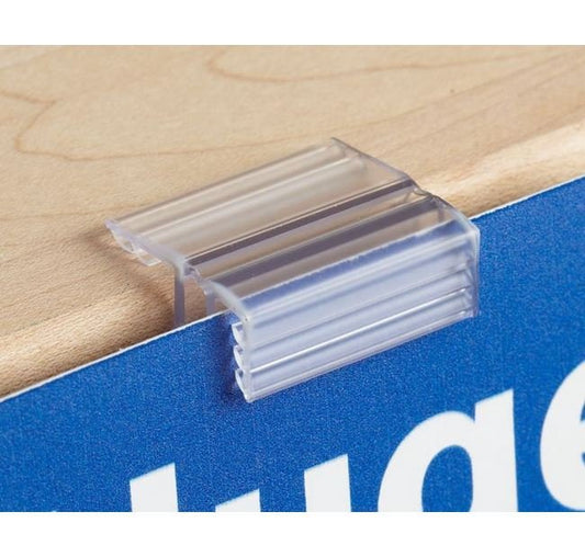 Flush Sign Holder with Hinged Gripper - Image 1