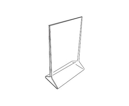 8-1/2" Acrylic Top-Load Sign Holder - Image 2