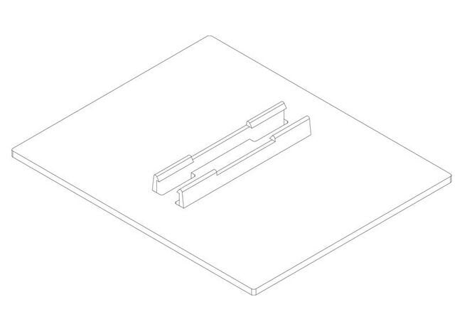 Black Plastic Modular Sign Frame - 4-1/2" x 5-1/2" - Image 2