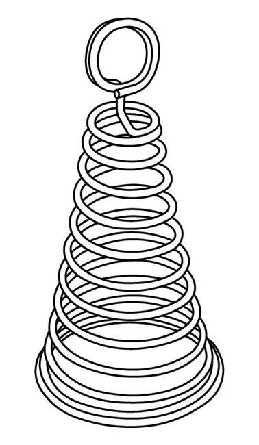 Spiral Cone Card Holder Stand - Image 2