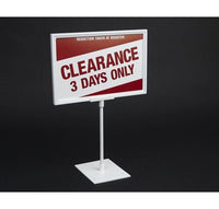 White Plastic Modular Sign Frame - 4-1/2" x 5-1/2"