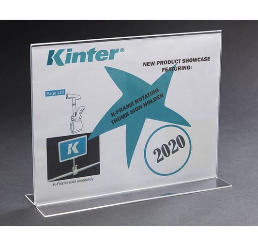 9" T-Style Bottom-Load Sign Holder - Image 1