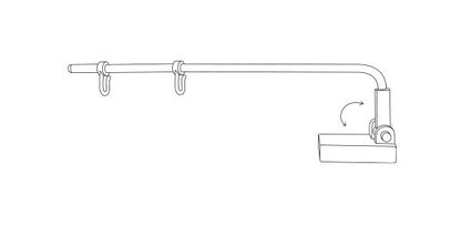 Adjustable Magnetic Double-Hook Aisle Sign Arm - Image 2