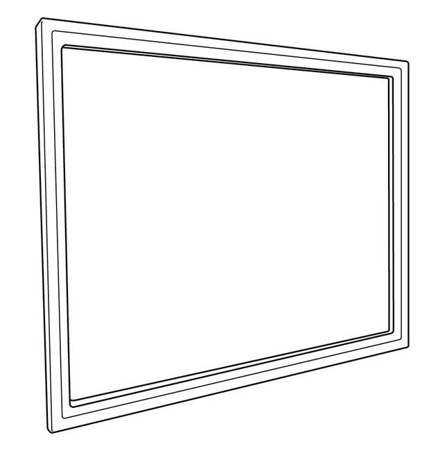 Modular Sign Frame System, 8-1/2" x 11", Black Plastic - Image 2