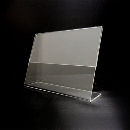 6x4 Acrylic Slant Back Display Sign Holder - Image 3
