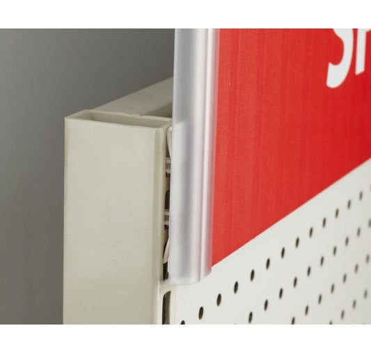 Gripper Gondola Upright Header - Sign Holder for 16" Rigid Signs - Image 1