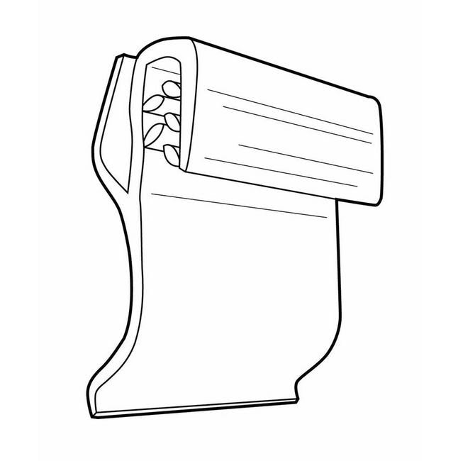 Heavy Duty Gripper Long Leg Shelf Channel Sign Holder - Image 2