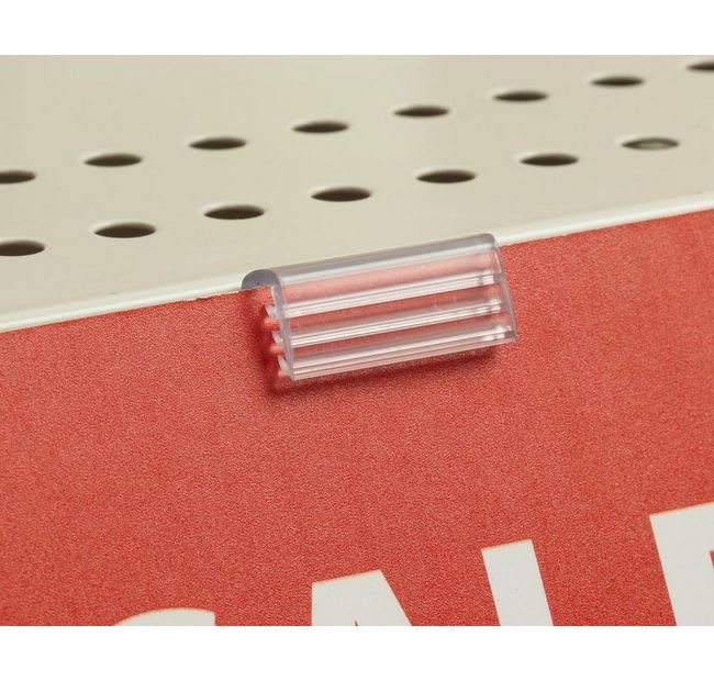 Heavy Duty Gripper Long Leg Shelf Channel Sign Holder - Image 1