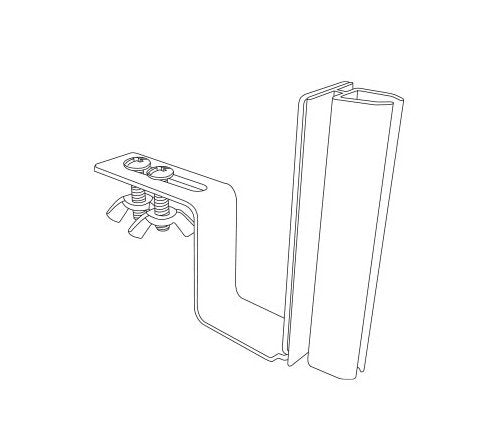 Steel K-Frame Under-Shelf Hardware-Mount Holder - Image 2