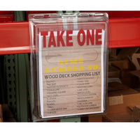 Outdoor Literature Holder with Take-One Feature