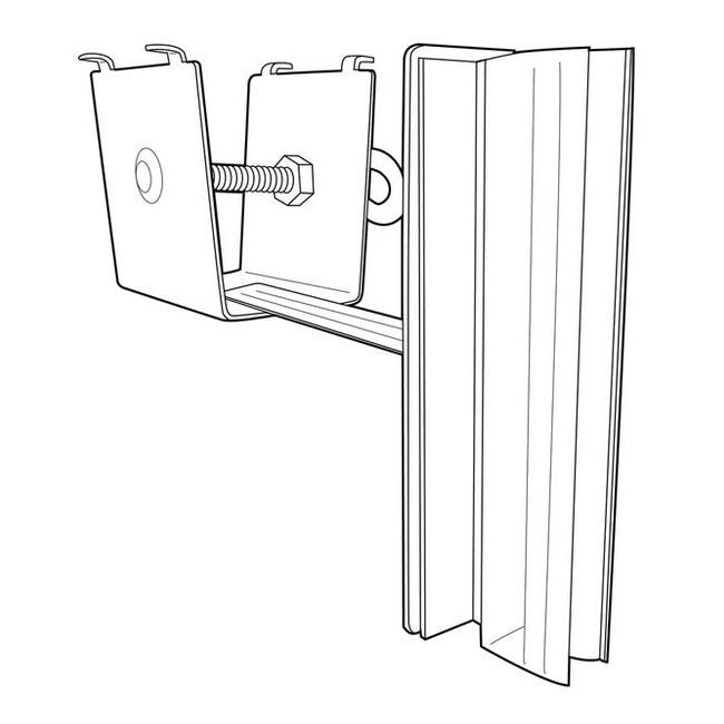 0.100" Grip Under-Shelf Screw-Mount Sign Holder - Image 2